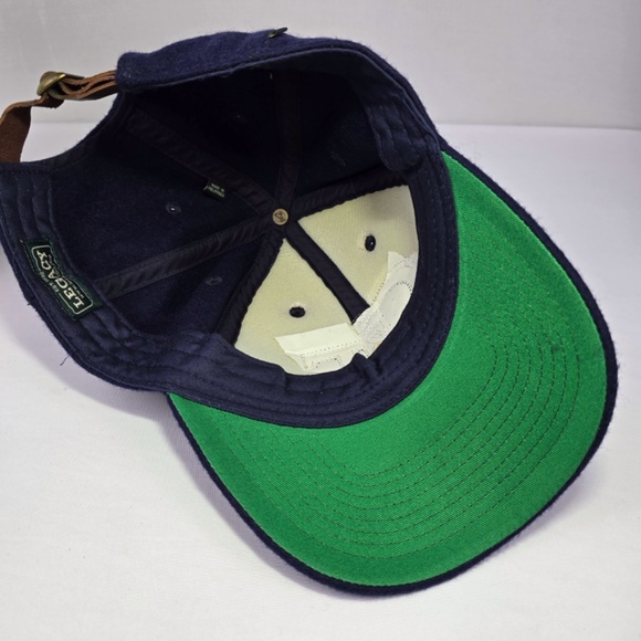 Vintage Georgia Tech Yellow Jackets Wool Leather Strapback Hat - Picture 7 of 7